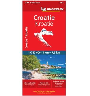 Croatie carte routière Michelin #757