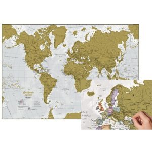 Carte du monde à gratter - français - Craenen