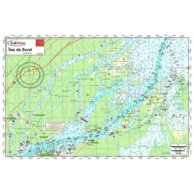 Carte de lac TrakMaps