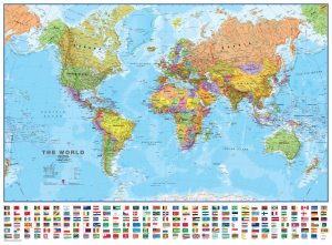 world wall map political