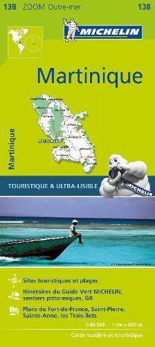 Martinique carte routière Zoom Michelin #138