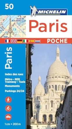 Paris plan de ville format poche Michelin #50