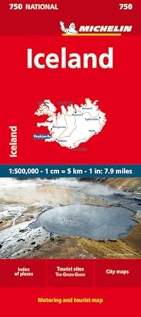 Islande carte routière Michelin #750