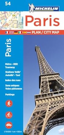 Paris road map Michelin #54