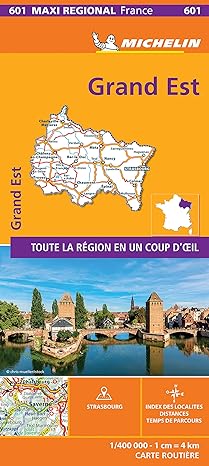 France Grand-Est carte routière Michelin #601