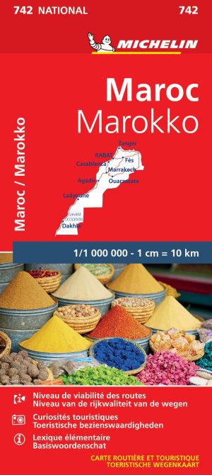 Maroc carte routière Michelin #742