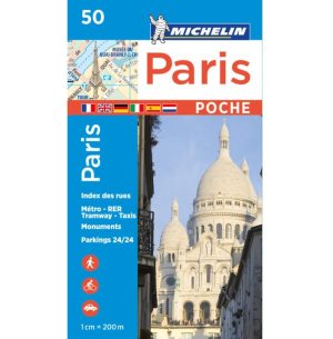 Paris plan de ville format poche Michelin #50