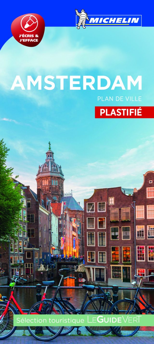 Amsterdam plan de ville Michelin plastifié