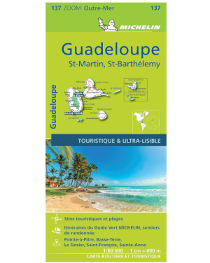 Guadeloupe carte routière zoom Michelin #137