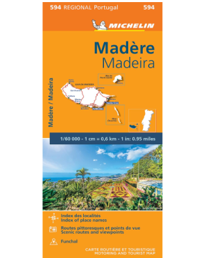 Madère - Carte routière 594 - Michelin