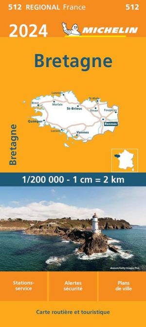 Brittany road map Michelin #512