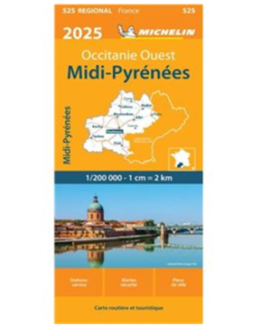 Midi-Pyrénées - Carte routière 525 - Michelin