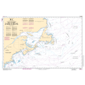 CARTE MARINE 4001 Gulf of Maine au to Detroit de Belle Isle