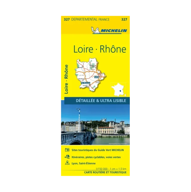 Loire et Rhône carte routière Michelin #327