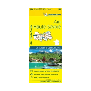 Ain et Haute-Savoie carte routière Michelin #328