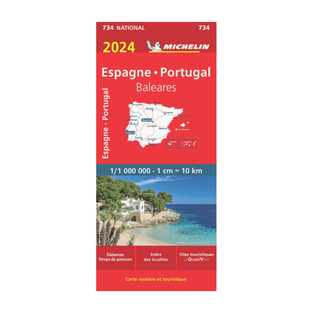 Espagne Portugal Baléares carte routière Michelin #734