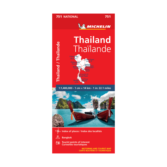 Thaïlande carte routière Michelin #751