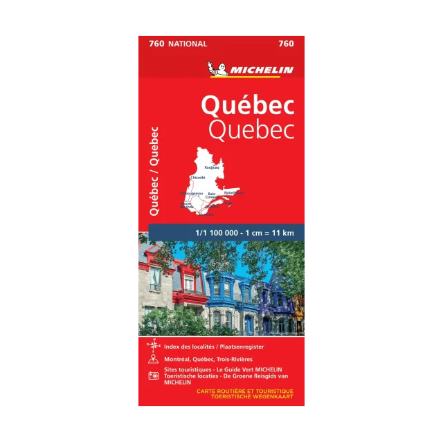 Québec carte routière Michelin #760