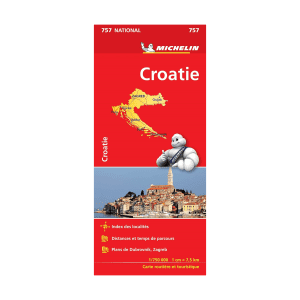 Croatie carte routière Michelin #757