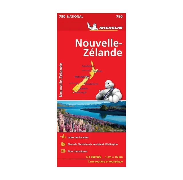 Nouvelle-Zélande carte routière Michelin #790