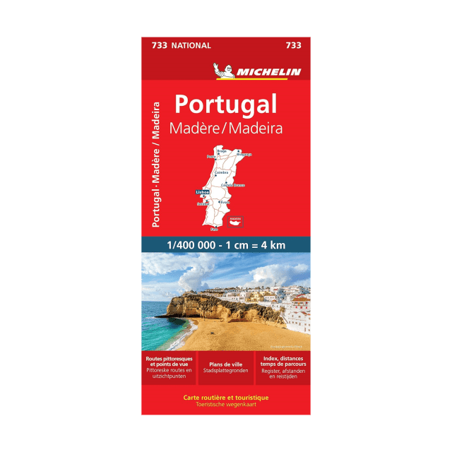 Portugal Madeira road map Michelin #733