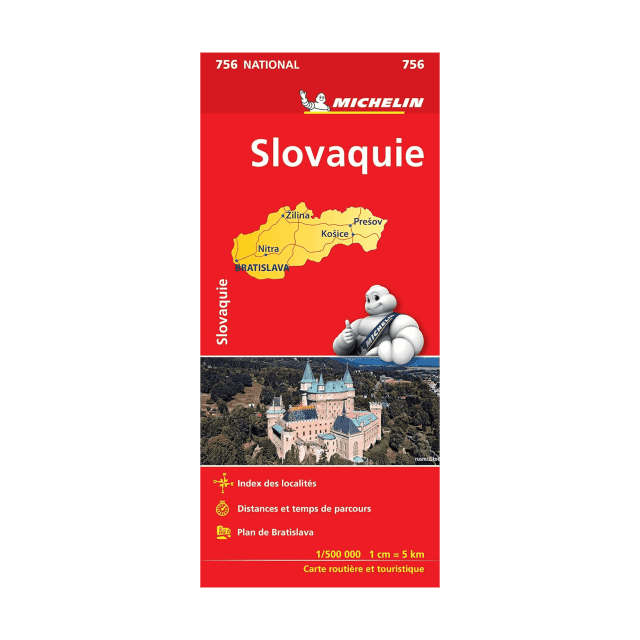 Slovaquie carte routière Michellin #756