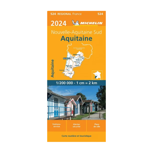 Aquitaine carte routière Michelin #524