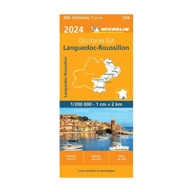 Languedoc-Roussillon road map Michelin #526