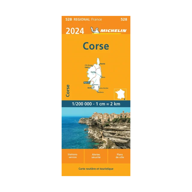 Corse carte routière Michelin #528