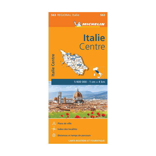 Italie centre carte routière Michelin #563