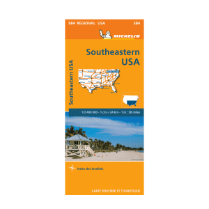 United States South-East road map Michelin #584