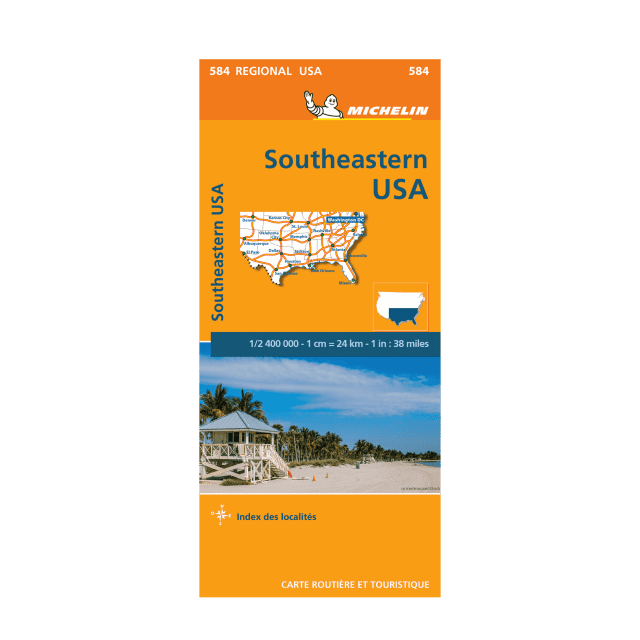 United States South-East road map Michelin #584