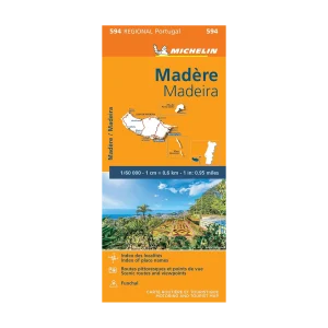 Madère carte routière Michelin #594