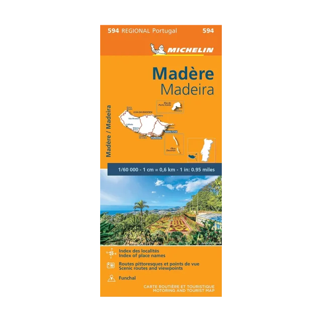 Madère carte routière Michelin #594