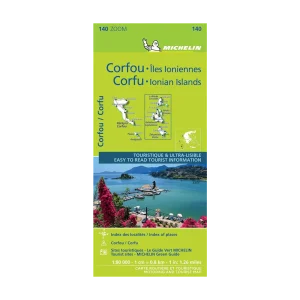 Corfou Ionian islands road map Michelin #140