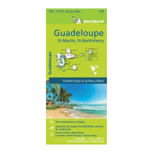 Guadeloupe carte routière zoom Michelin #137