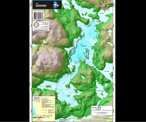 Lac Grand #143 - Carte de lac TrakMaps