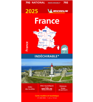 France carte routière indéchirable Michelin #792