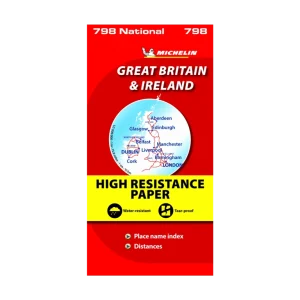 Great-Britain Ireland untearable road map Michelin #798