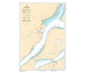 Carte Marine Chart 1316 Port de Québec