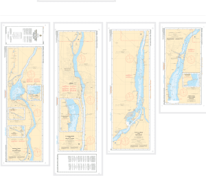 Carte Marine Chart 1351 Bassin de Chambly au Lac Champlain