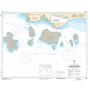 Carte Marine Chart 4429 Havre Saint-Pierre et les approches and approaches
