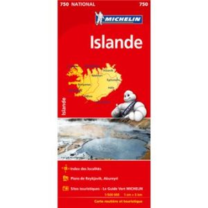 Islande - Carte routière Michelin