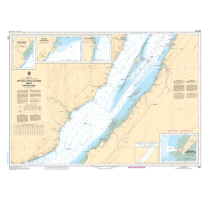 Carte marine 1234 Cap de la tête au chien au Cap aux oies