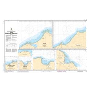 Carte marine chart 1230 Plans péninsule de la Gaspésie