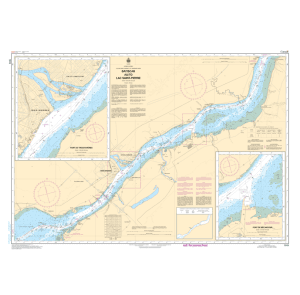 Carte marine chart 1313 Batiscan au lac Saint-Pierre
