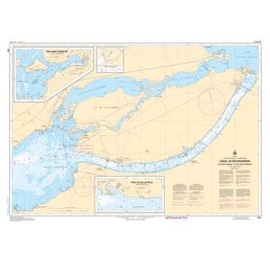 Carte marine chart 1431 Canal de Beauharnois