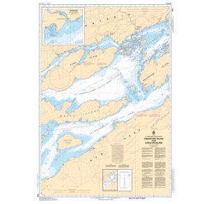 Carte marine chart 1438 Grindstone Island à Carleton Island