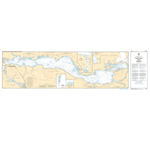 Carte marine chart 1551 Chats Falls à Chenaux
