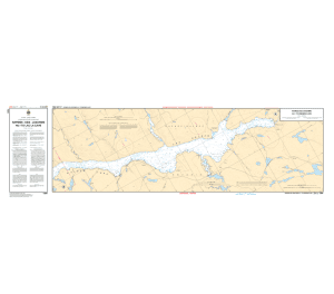 Carte marine chart 1554 Rapides-des-Joachims au Lac La Cave